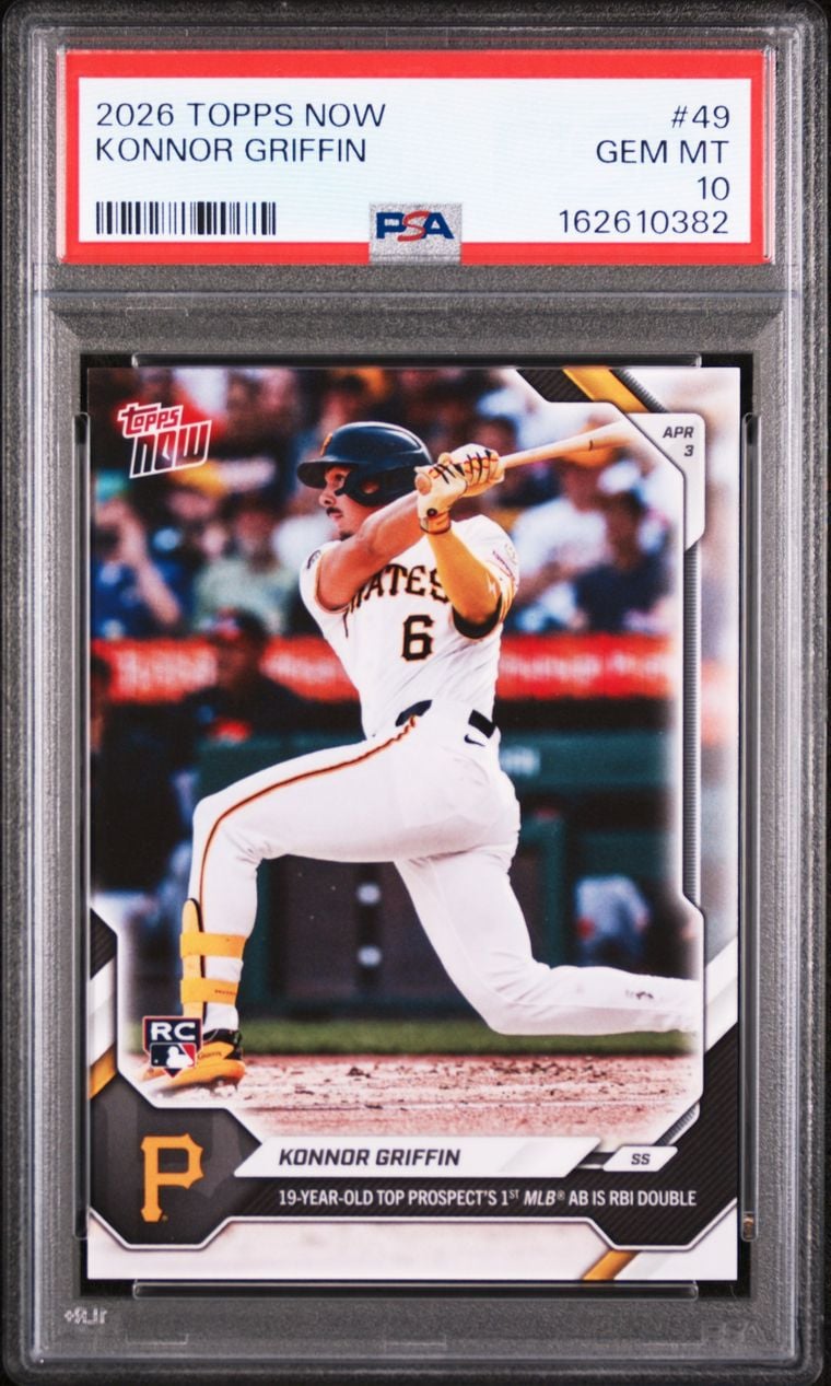 2026 Konnor Griffin #49 Topps Now PSA 10.0