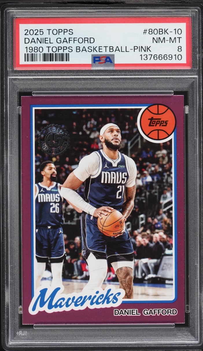 2025 Topps '80 Basketball Pink Daniel Gafford #80BK-10 PSA 8 NM-MT