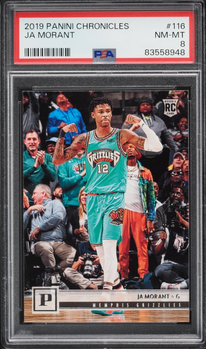 2019 Panini Chronicles Ja Morant ROOKIE #116 PSA 8 NM-MT