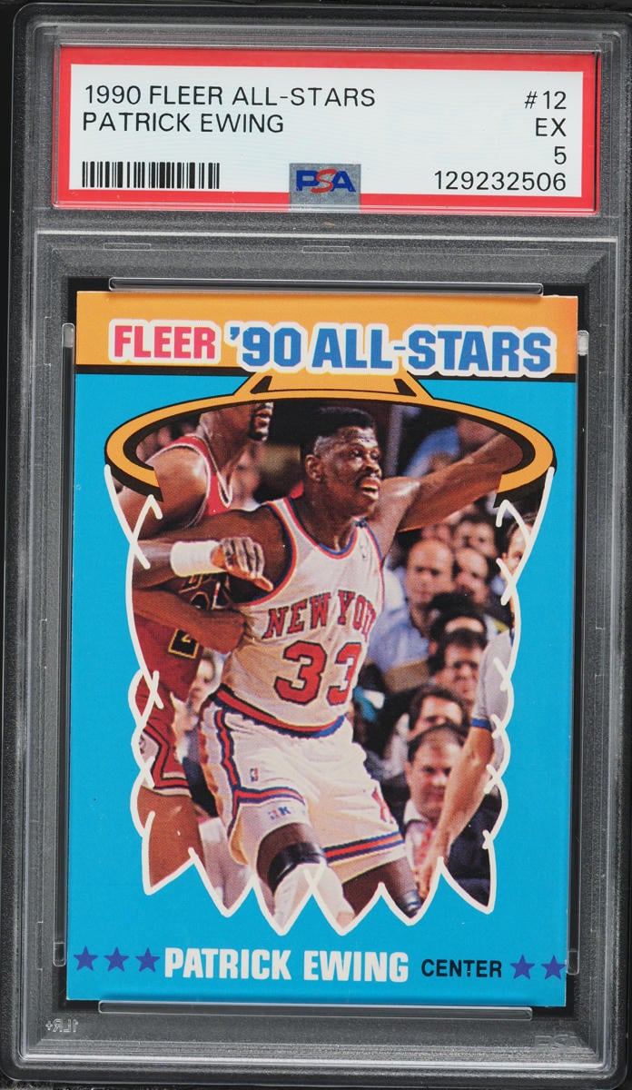 1990 Fleer All-Stars Patrick Ewing #12 PSA 5 EX