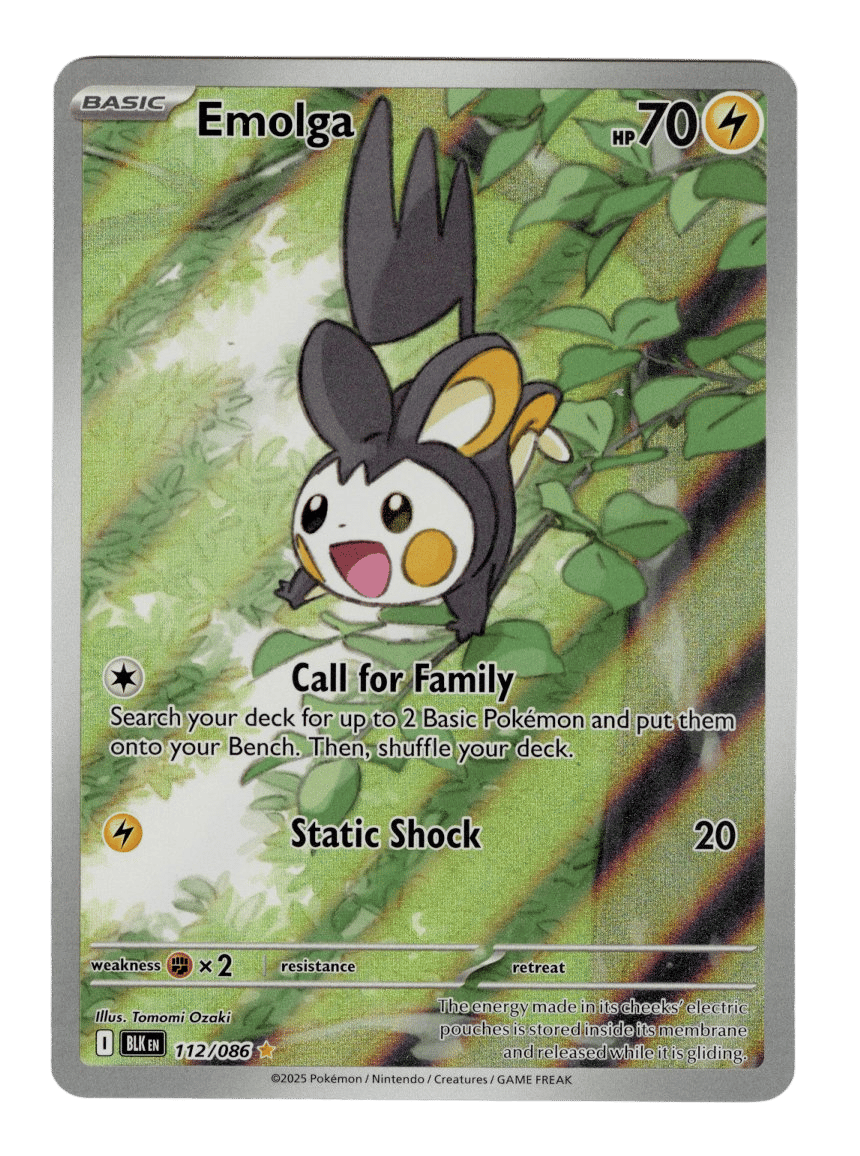 2025 Emolga #112 Black Bolt