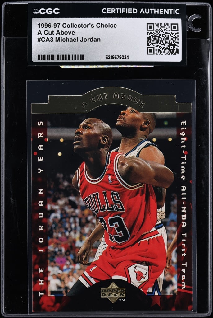 1996 Collector's Choice A Cut Above Die-Cut Michael Jordan #CA3 CGC AUTH