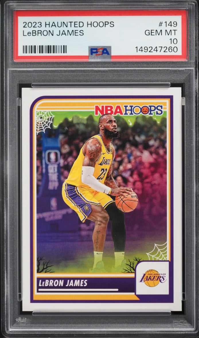 2023 Panini Haunted Hoops LeBron James #149 PSA 10 GEM MINT