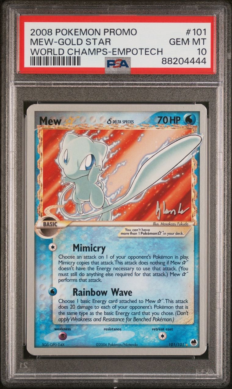 2006 Mew ★ δ #101 Dragon Frontiers PSA 10.0
