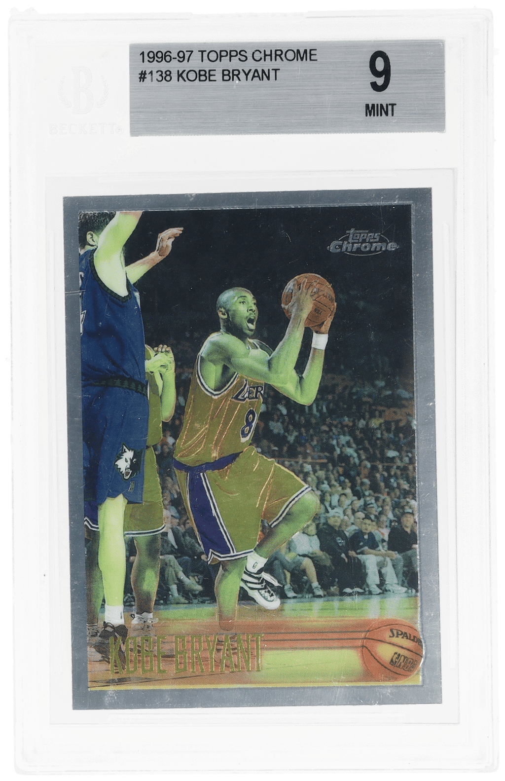 1996 Topps Chrome Kobe Bryant #138 BGS 9