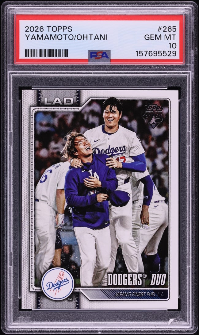 2026 Topps Yoshinobu Yamamoto Shohei Ohtani #265 PSA 10 GEM MINT