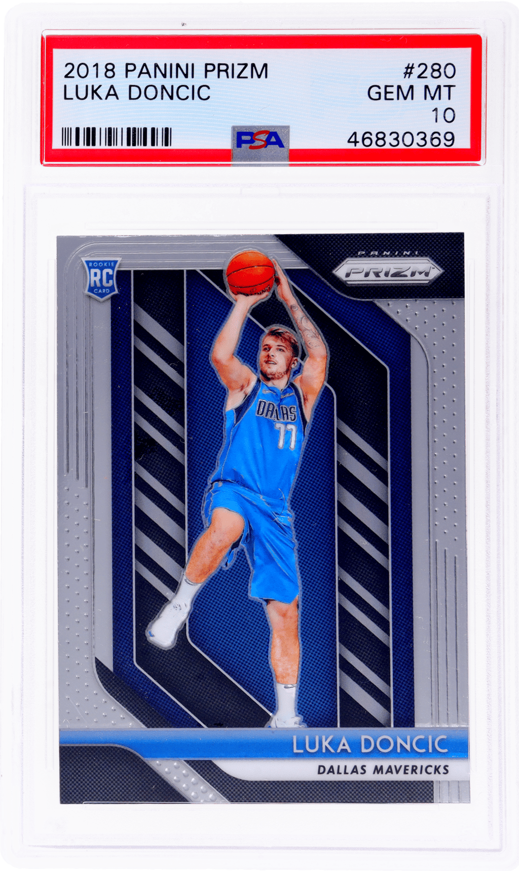 2018 Panini Prizm Luka Doncic #280 PSA 10