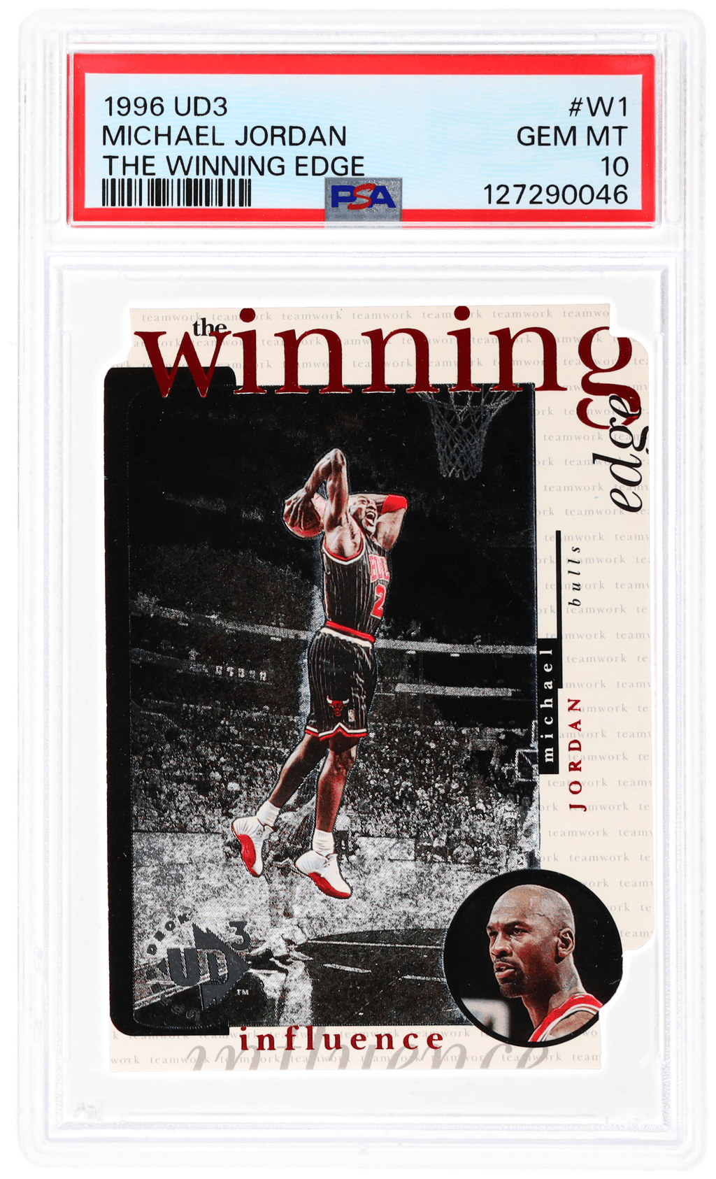 1996 UD3 the Winning Edge Michael Jordan #W1 PSA 10
