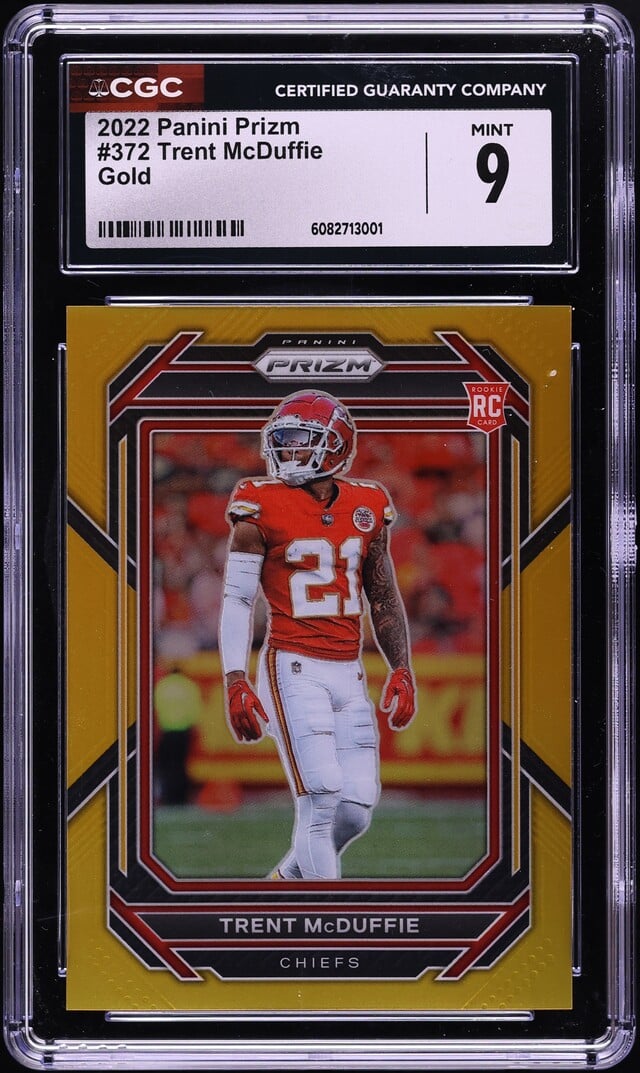 2022 Panini Prizm Gold Trent McDuffie ROOKIE /10 #372 CGC 9 MINT