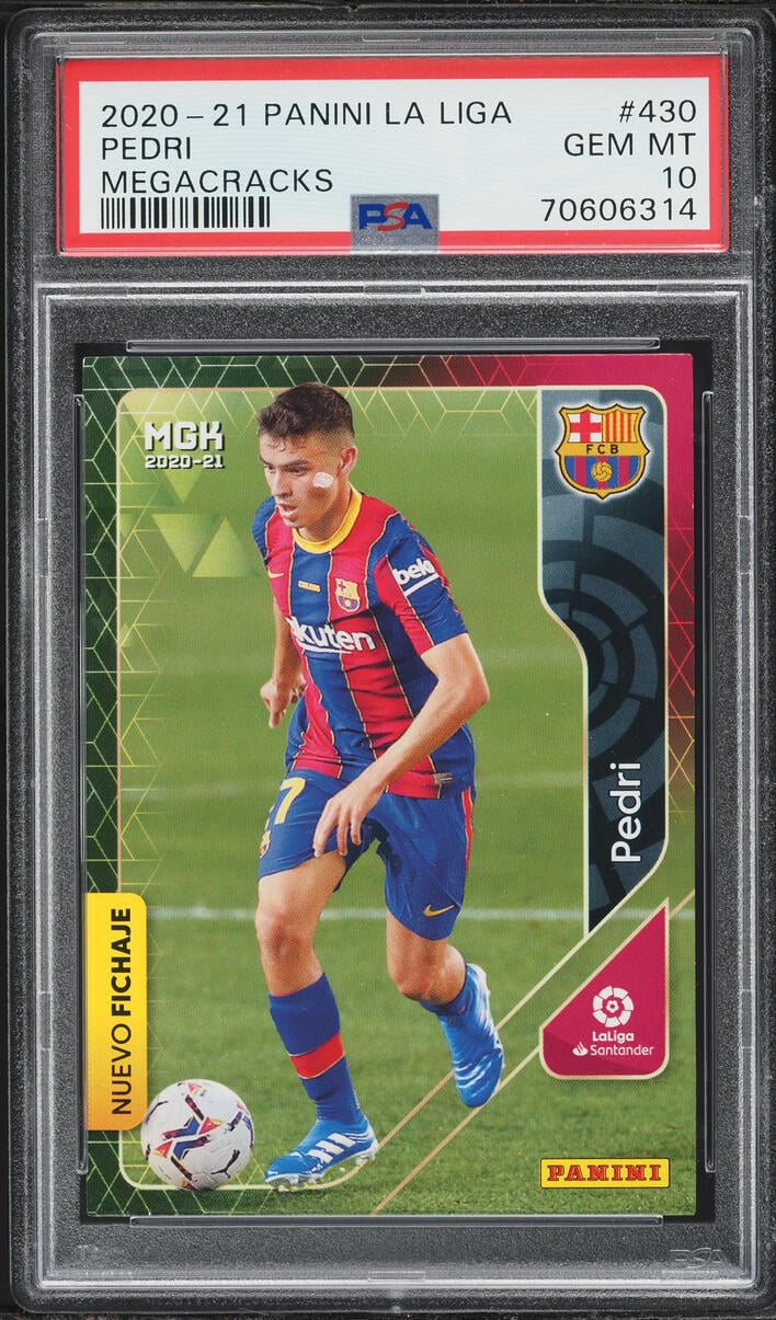 2020 Panini La Liga Mega Cracks Pedri ROOKIE #430 PSA 10 GEM MINT