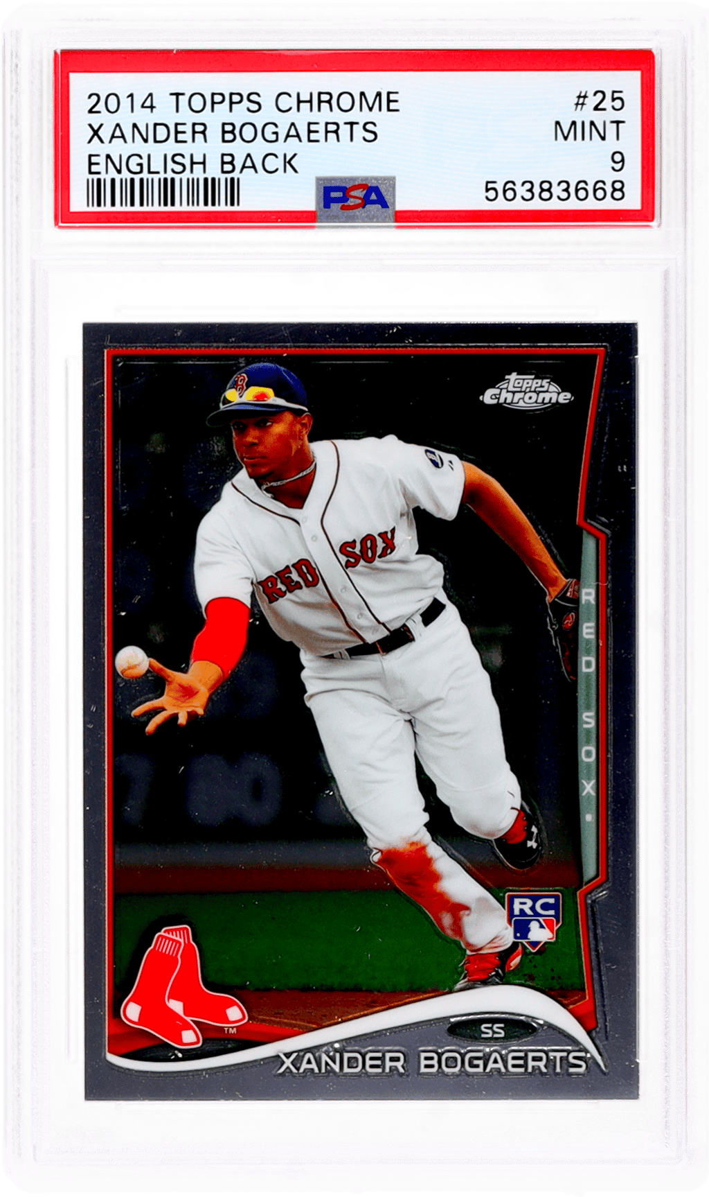 2014 Topps Chrome Xander Bogaerts #25A PSA 9