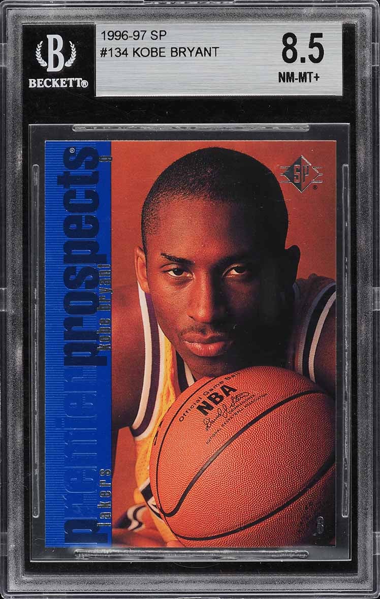 1996 SP Basketball Kobe Bryant ROOKIE #134 BGS 8.5 NM-MT+