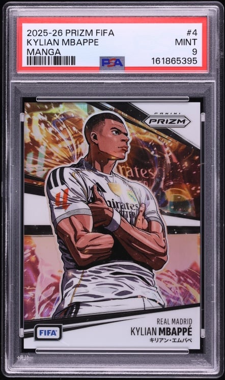 2025 Panini Prizm FIFA Manga Kylian Mbappe #4 PSA 9 MINT