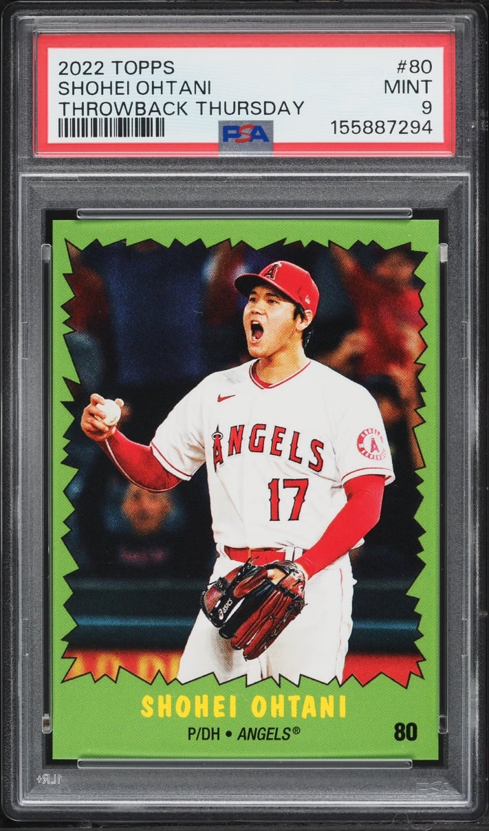 2022 Topps Throwback Thursday Shohei Ohtani #80 PSA 9 MINT