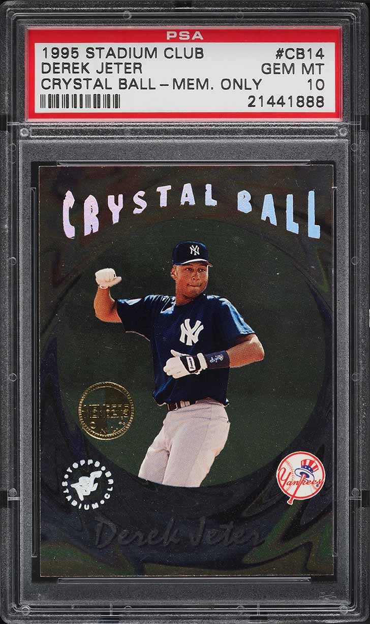 1995 Stadium Club Crystal Ball Members Only Derek Jeter ROOKIE #CB14 PSA 10 GEM