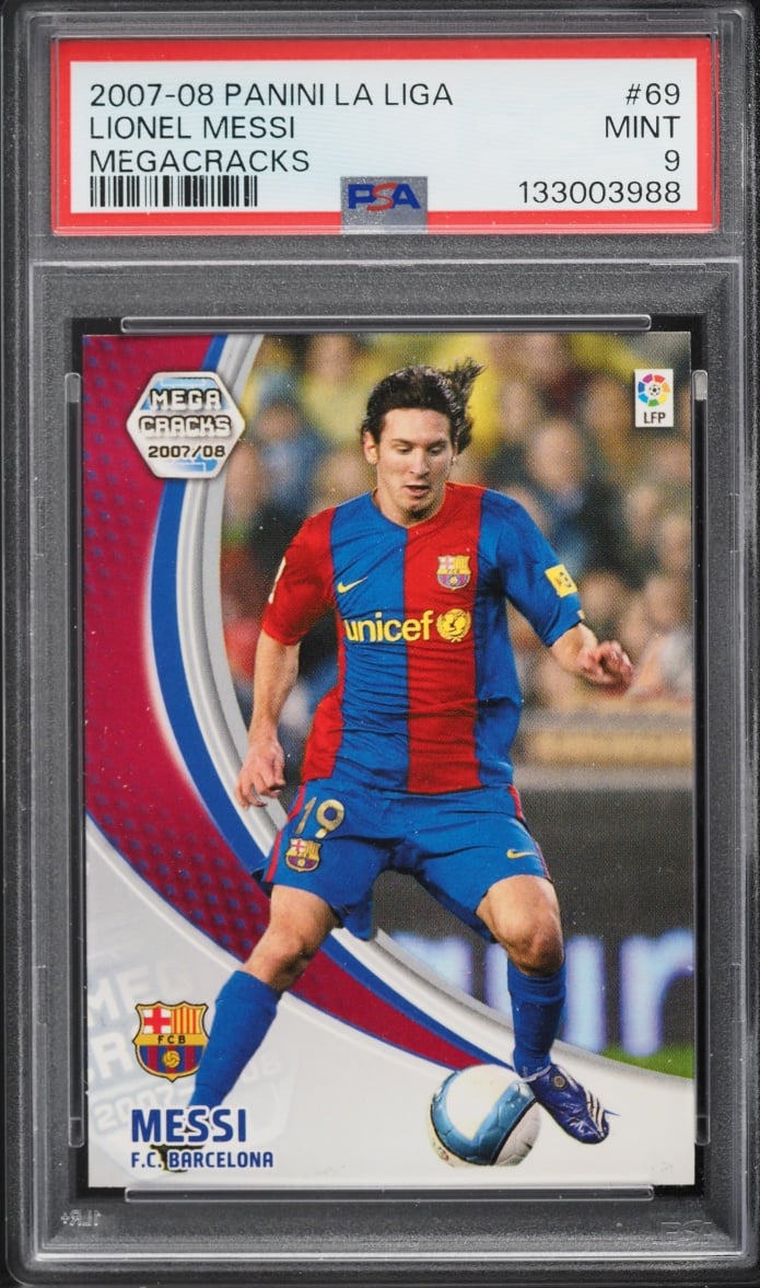 2007 Panini La Liga Mega Cracks Lionel Messi #69 PSA 9 MINT
