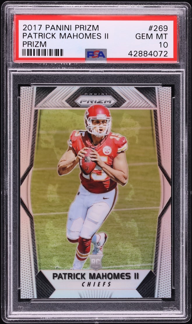 2017 Panini Prizm Silver Patrick Mahomes II ROOKIE #269 PSA 10 GEM MINT