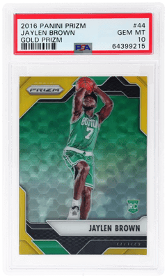 2016 Panini Prizm Gold Prizm Jaylen Brown #44, PSA 10