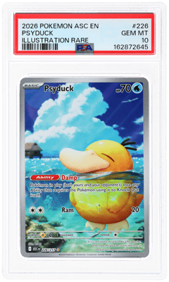 2026 Pokemon Mega Evolution Ascended Heroes Illustration Rare Psyduck #226, PSA 10