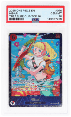 2025 Piece Card Game Promos Hibari #OP11010, PSA 10