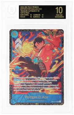 2026 One Piece Card Game Promos Treasure Cup March '25 Top Prize Portgas D. Ace #OP13119, BGS Black Label