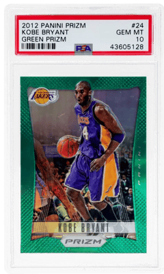 2012 Panini Prizm Green Prizm Kobe Bryant #24, PSA 10