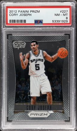 2012 Panini Prizm Cory Joseph #227 PSA 8