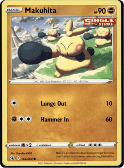 2021 Makuhita #142 Fusion Strike