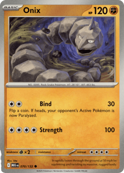 2025 Onix #70 Mega Evolution