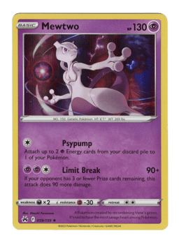 2023 Mewtwo #59 Crown Zenith