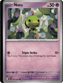2024 Natu #25 Paldean Fates