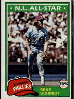 1981 Mike Schmidt #540 N.L. All-Star