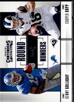 2017 Kenny Golladay / Cooper Kupp #RN-14 Contenders Round Numbers