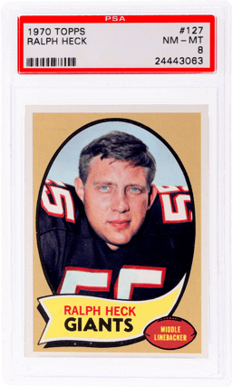 1970 Topps Ralph Heck #127 PSA 8