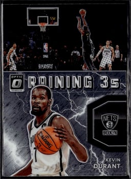 2021 Kevin Durant #10 Donruss Optic Raining 3s