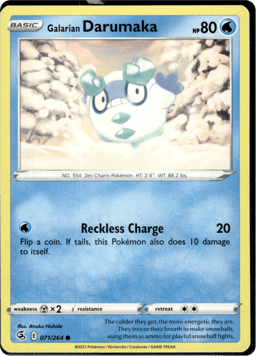 2021 Galarian Darumaka #71 Fusion Strike