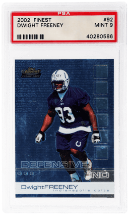 2002 Finest Dwight Freeney #92 PSA 9