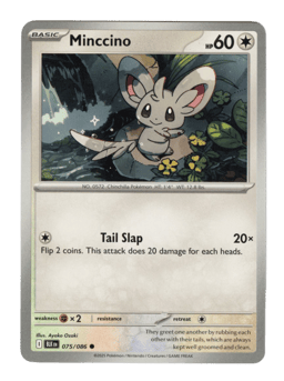 2025 Minccino #75 Black Bolt