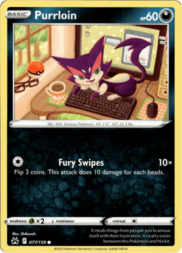 2023 Purrloin #77 Crown Zenith