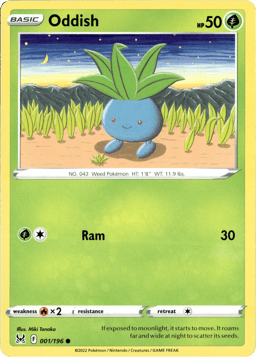 2022 Oddish #1 Lost Origin