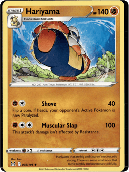 2022 Hariyama #98 Lost Origin