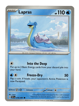 2024 Lapras #16 Paldean Fates