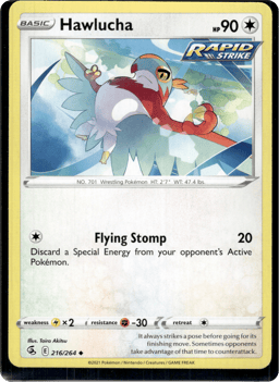 2021 Hawlucha #216 Fusion Strike
