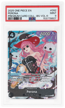 2025 One Piece Premium Collection Best Selection Vol 4 Alternate Art Perona #OP10-092 PSA 9