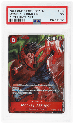 2024 One Piece 500 Years In the Future Alternate Art Monkey D. Dragon #OP07015 PSA 7