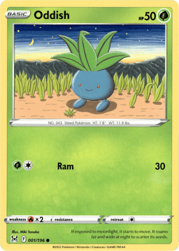 2022 Oddish #1 Lost Origin