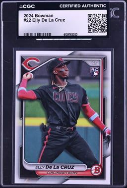2024 Bowman Elly De La Cruz ROOKIE #22 CGC AUTH