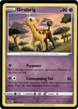2020 Girafarig #65 Vivid Voltage