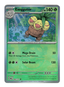 2025 Exeggutor  (Master Ball) #2 Prismatic Evolutions