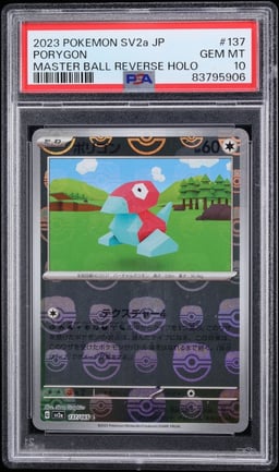 2023 Pokemon Japanese Scarlet & Violet 151 Master Ball Reverse Holo Porygon #137 PSA 10 GEM